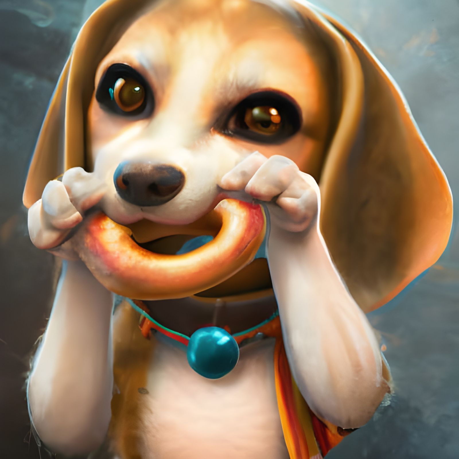 Bagel Beagle Boy Generated by AI