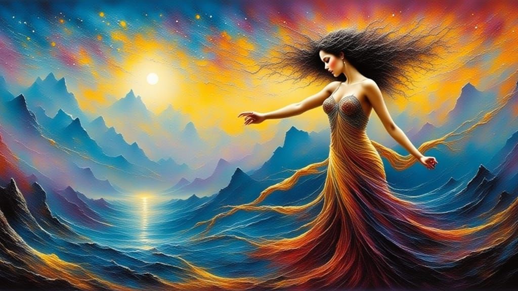 Blue Eyed Latina Warrioress Waiting