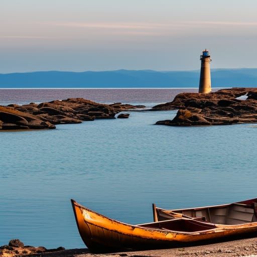 Rowboats Anchored Off Shore Photography