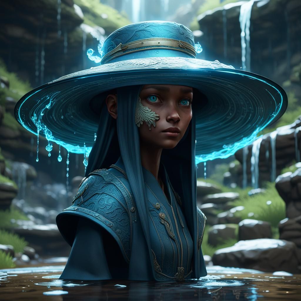 Biological Hats with Eyes, Moebius-Inspired Art