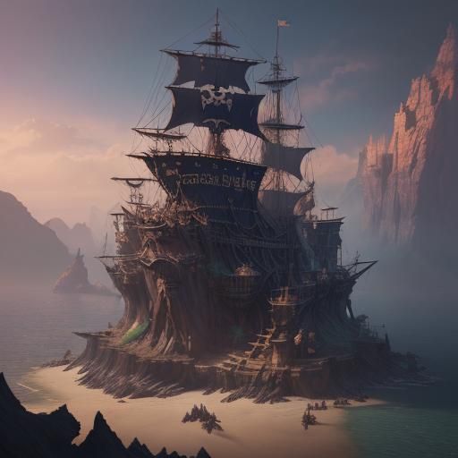 Fantastical Pirate King Concept Art