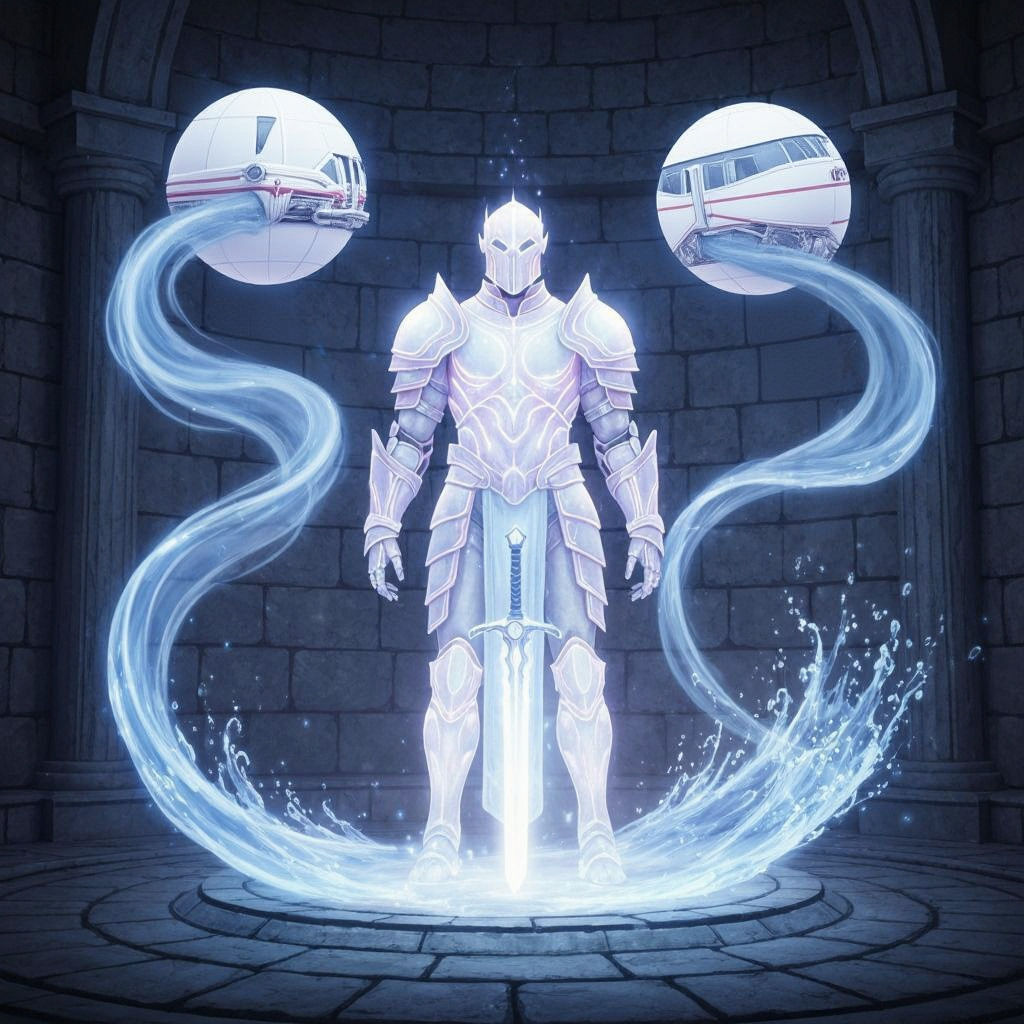 Opalescent Light Armour in Swirling Spirits