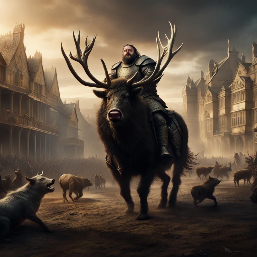 Robert Baratheon Slain by Boar: Game of Thrones