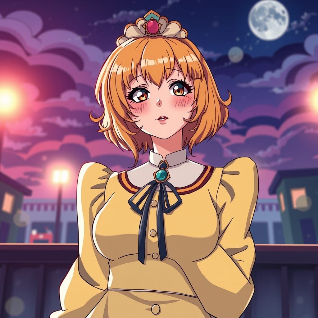 Surreal Madam Haggie Portrait in Anime Style