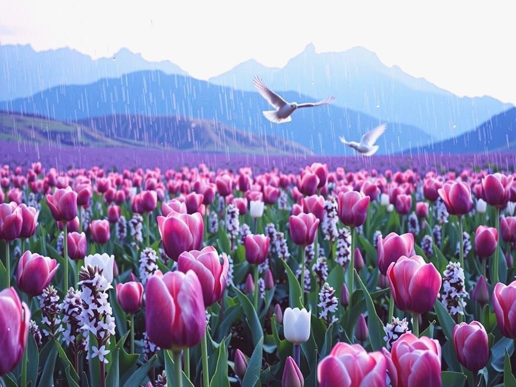 Lavender Fields in the Rain, a Cinematic Masterpiece