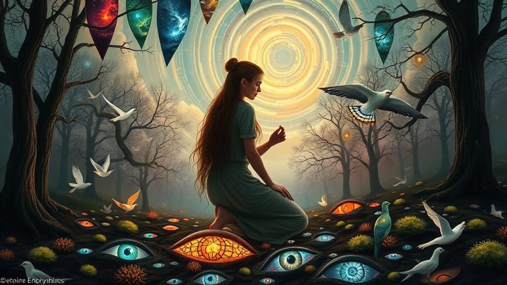 Mesmerizing Bio Art Collage of Folklore Creatures