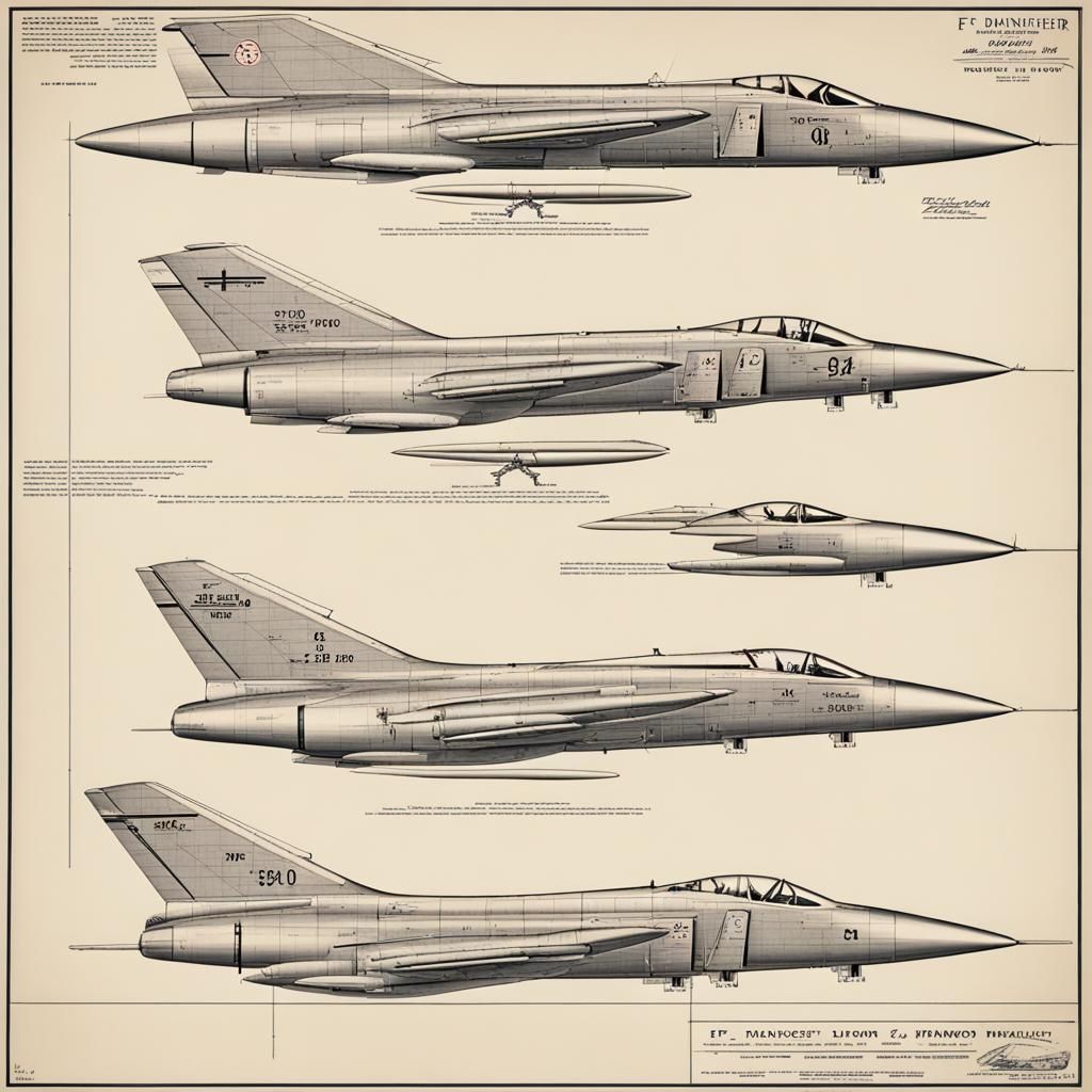 F-4 Phantom and F-104 Starfighter Blueprint