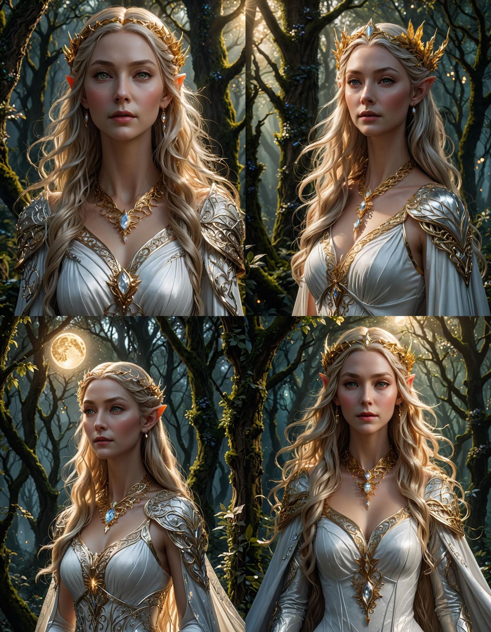 Galadriel: Stunning Elf Queen in Moonlight