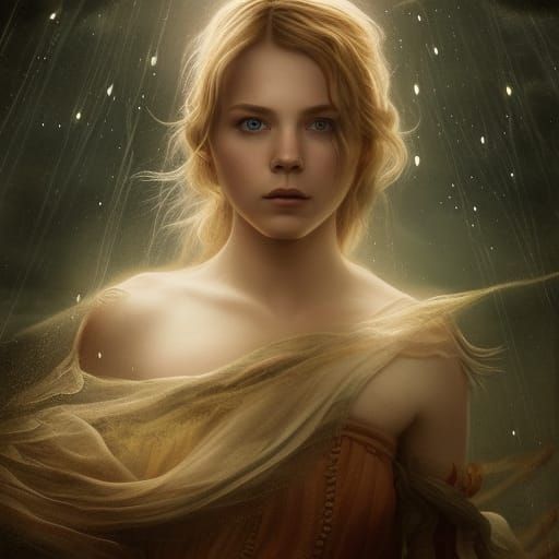 Epic Sea Daughter Portrait in Digital Matte Painting