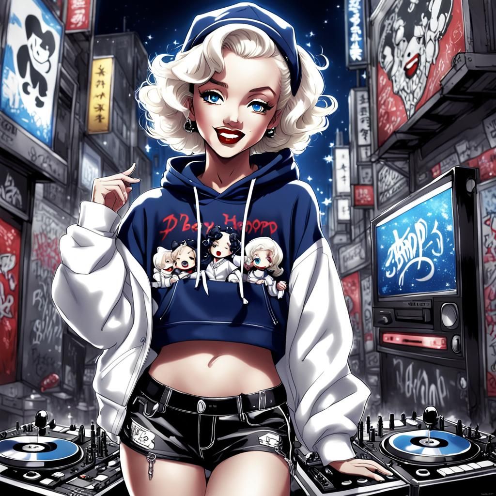 Marilyn and Betty Boop: Anime DJ Mashup