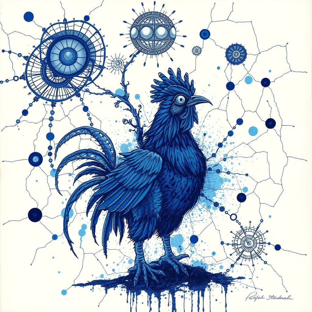 Steampunk Connections in Gonzo Pen and Ink Style