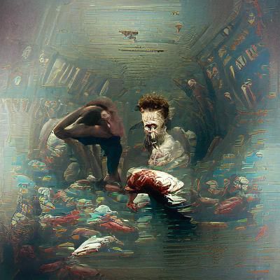 Fight Club Inspired Dark Horror Engraving