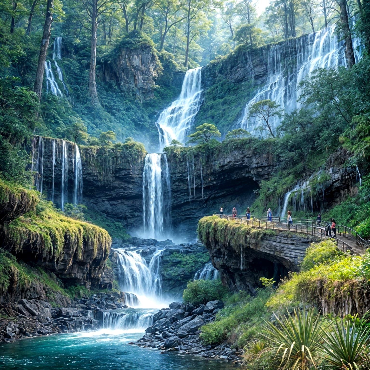 Waterfall Pouring From a Giant Eye