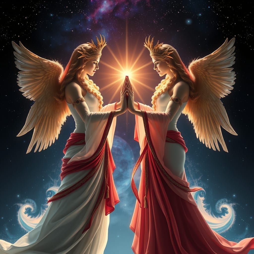 Divine Couple in Elegant Dance