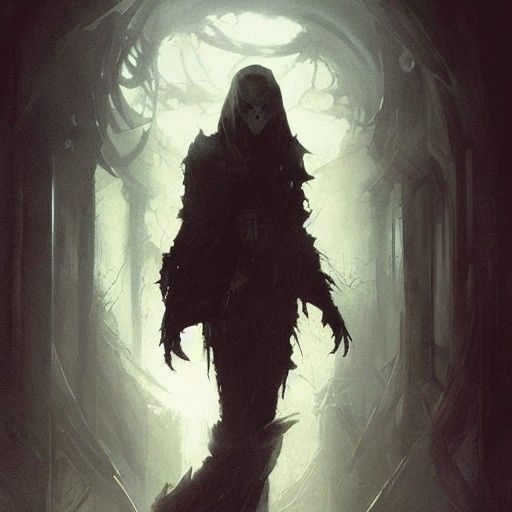 Sinister Hollow Scene in Dark Fantasy Style