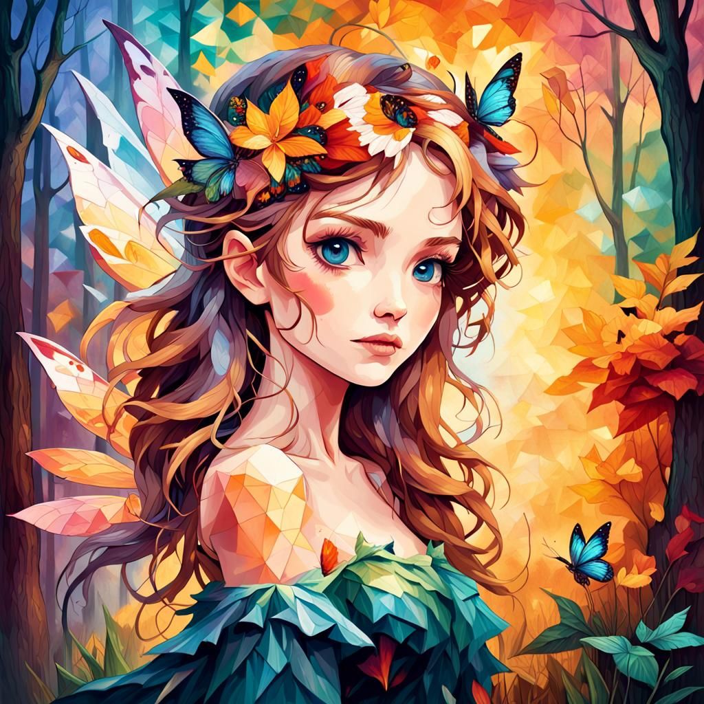 Enchanting Fairy Portrait in Splendid Style