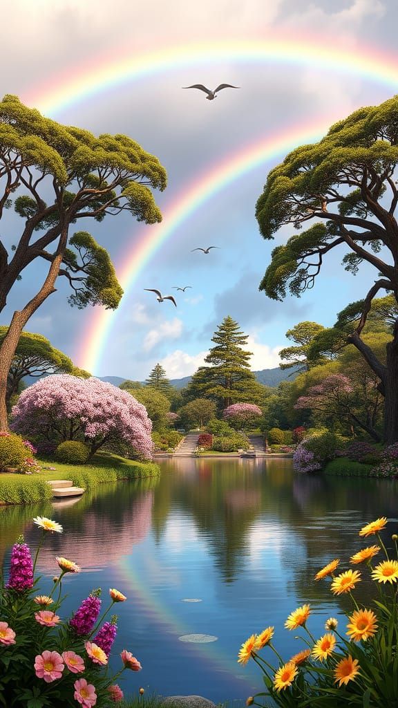 Breathtaking 3D Anime Landscape of Royal Tasmanian Botanical...