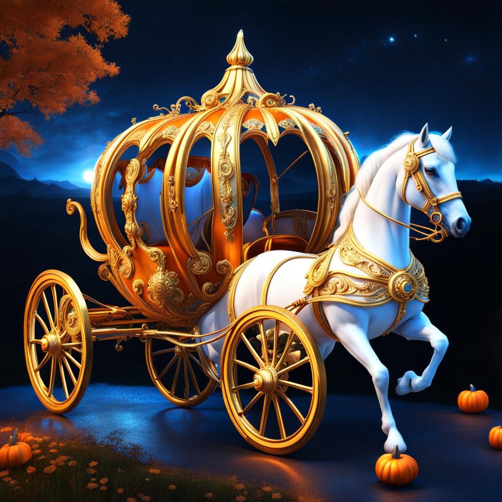 Halloween Pumpkin Cinderella Coach