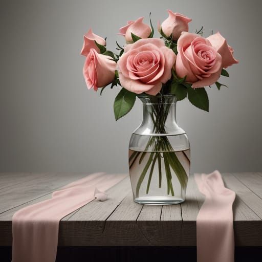 Melting Roses: A Surreal Photorealistic Dreamscape