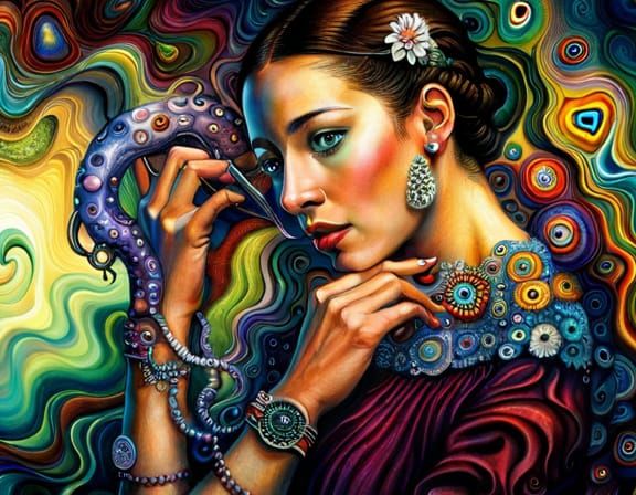 Biopunk Harlem Renaissance in Hyperrealistic Mixed Media