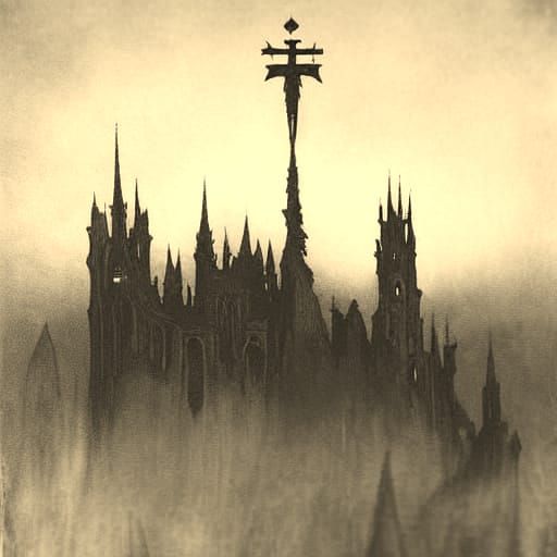 Antique Tarot Card with Mystical Writing