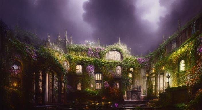 Ethereal Reflections of a Mystical Garden