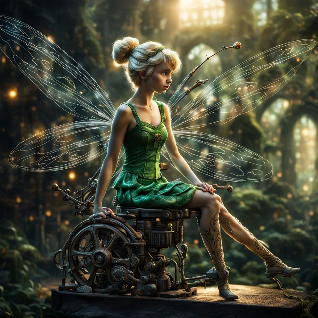 Tinkerbell as a Machine Fairy in HDR