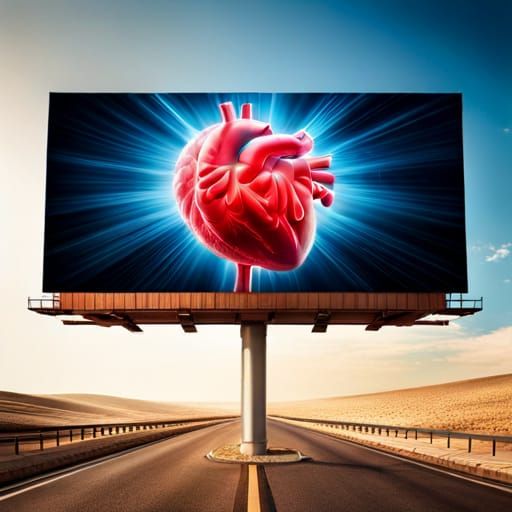 Hyperrealistic Billboard Design: Soul, Body-Mind, Heart