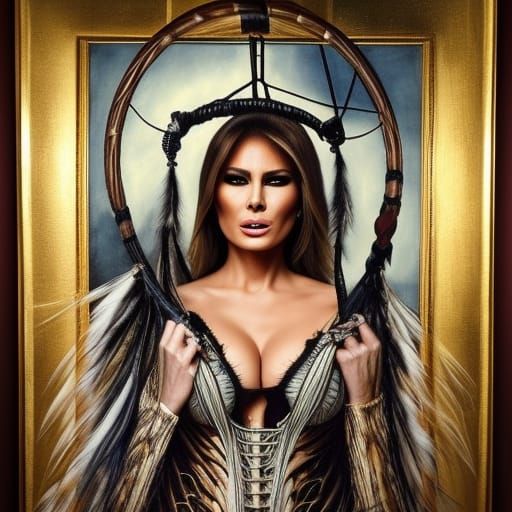 Dreamcatcher Portrait in Detailed Matte Painting Style