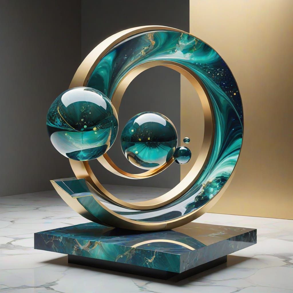 Surreal Abstract Sculpture Defies Gravity in Mesmerizing Mar...