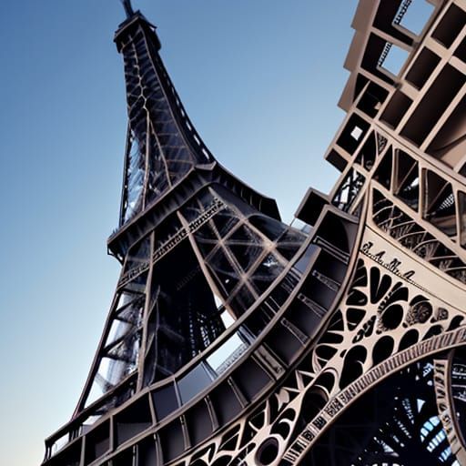 Eiffel Tower Surrounded by Love and Joy