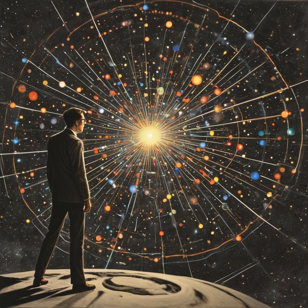 Man Glimpses a Tiny Cosmic Universe