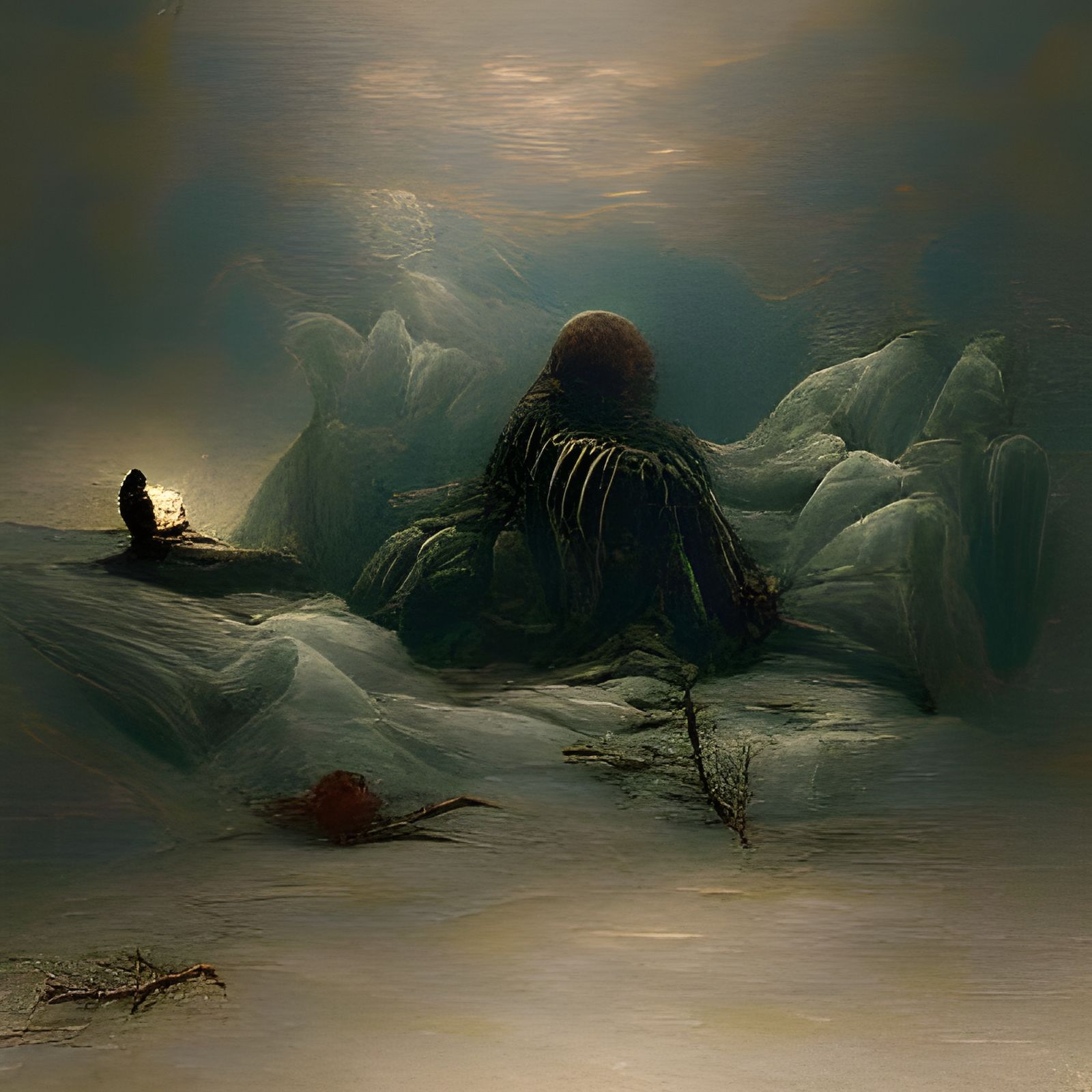 Horrific Solitude in Dark Fantasy Style