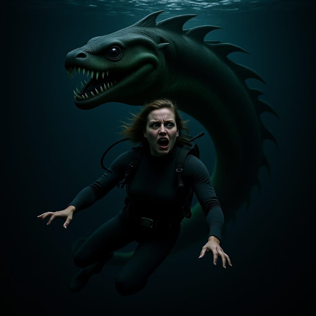 Scuba Diver's Nightmare: Serpent of Immense Proportions