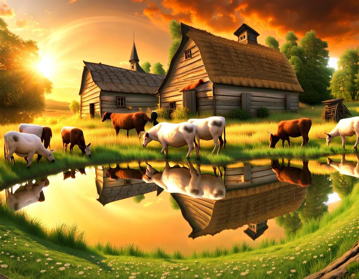 Farm Life In Summer Time