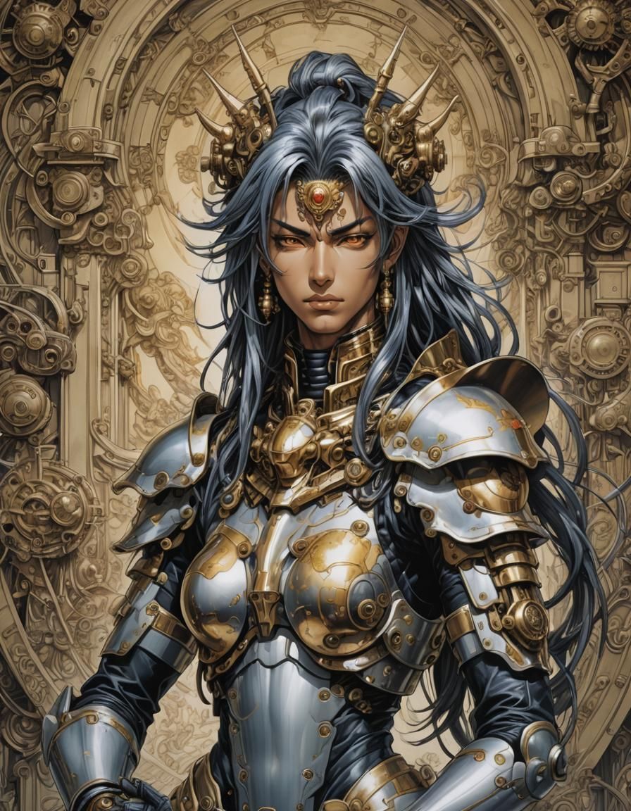 Portrait Cyborg Shiva Versailles Baroque Sfumato Deunan Knut...