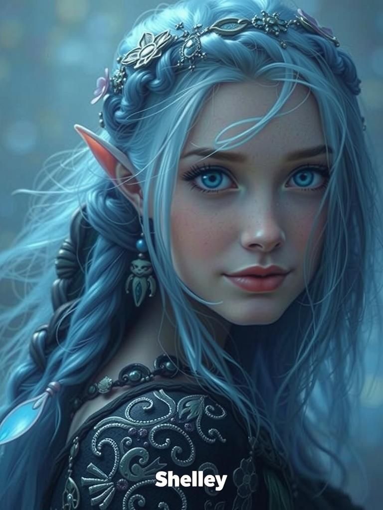 Iridescent Pixie Fairy in Dreamlike Fantasy Setting