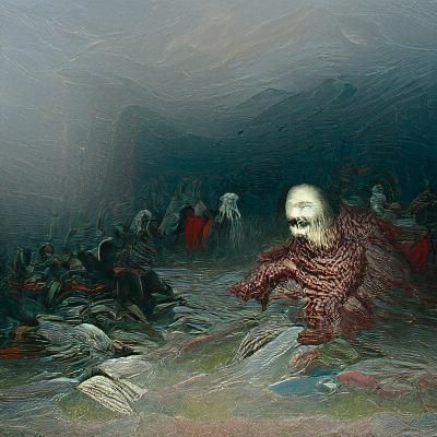 Horrific Place of Death in Dark Style