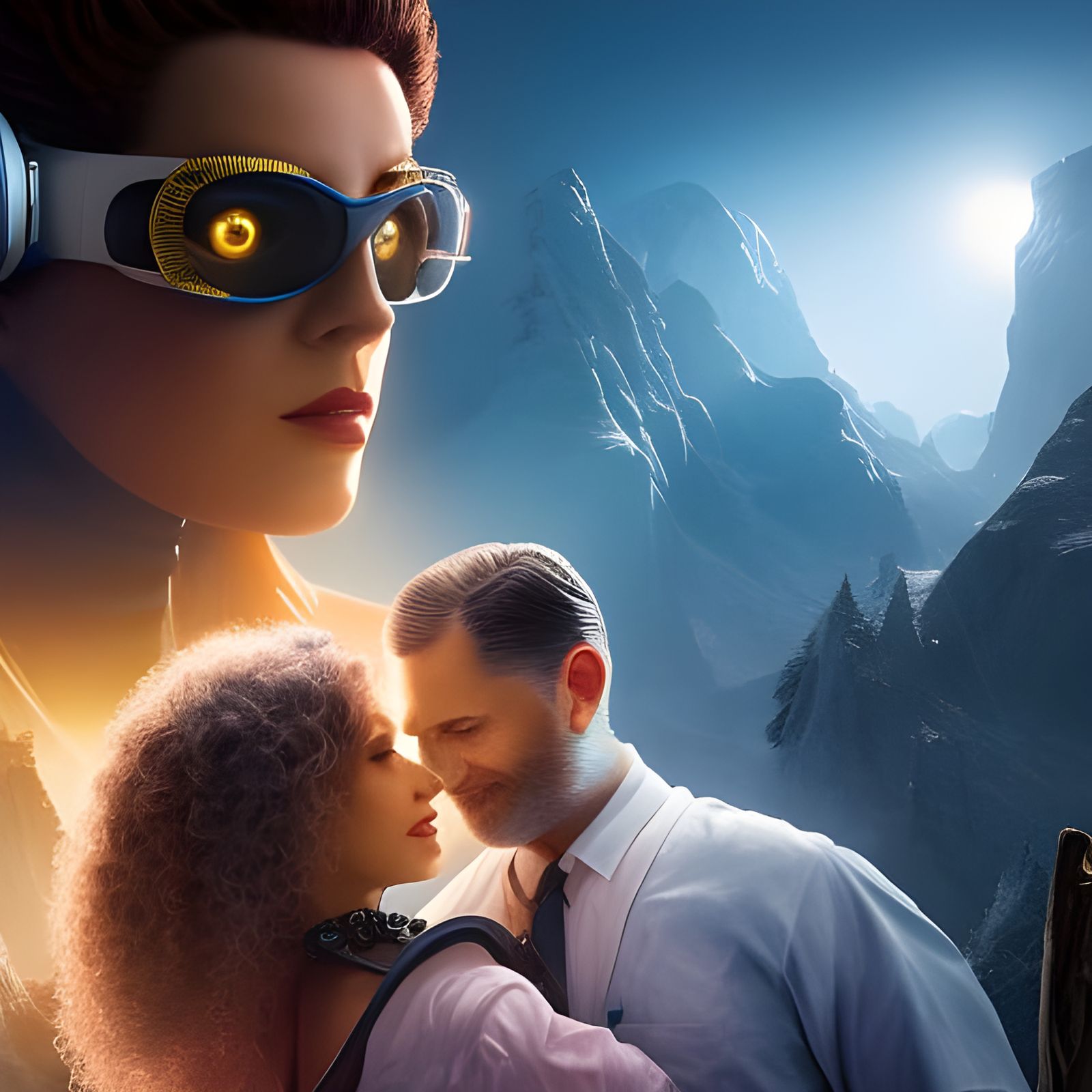 Hyperrealistic Portrait in Radiology Department with Vortici...