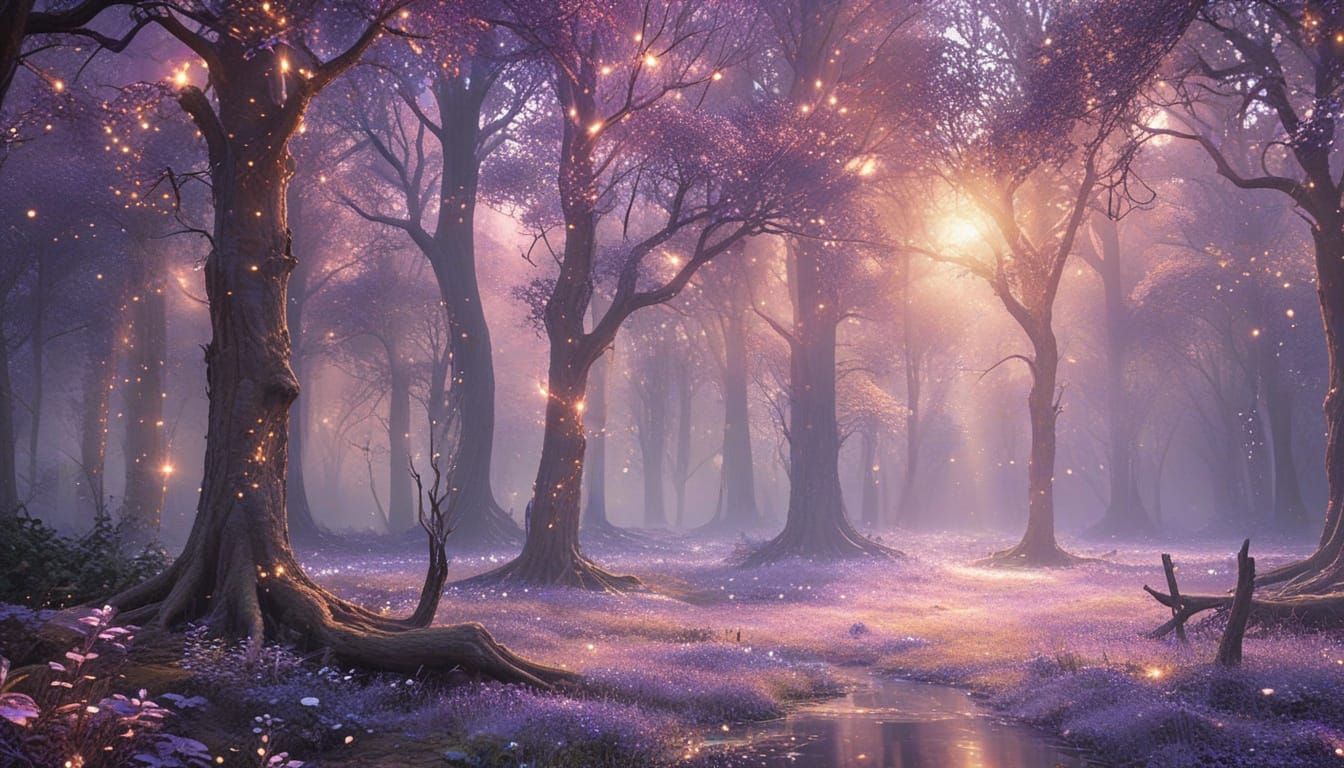 Purple forest