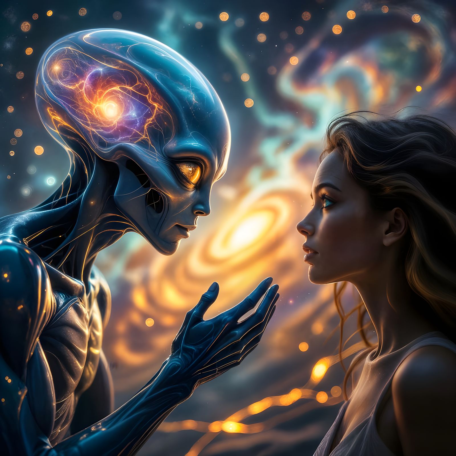 First Contact: Human and Alien Reach Out