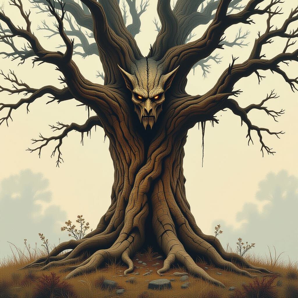 A treefolk stripped to its essence, showing what lies beneat...
