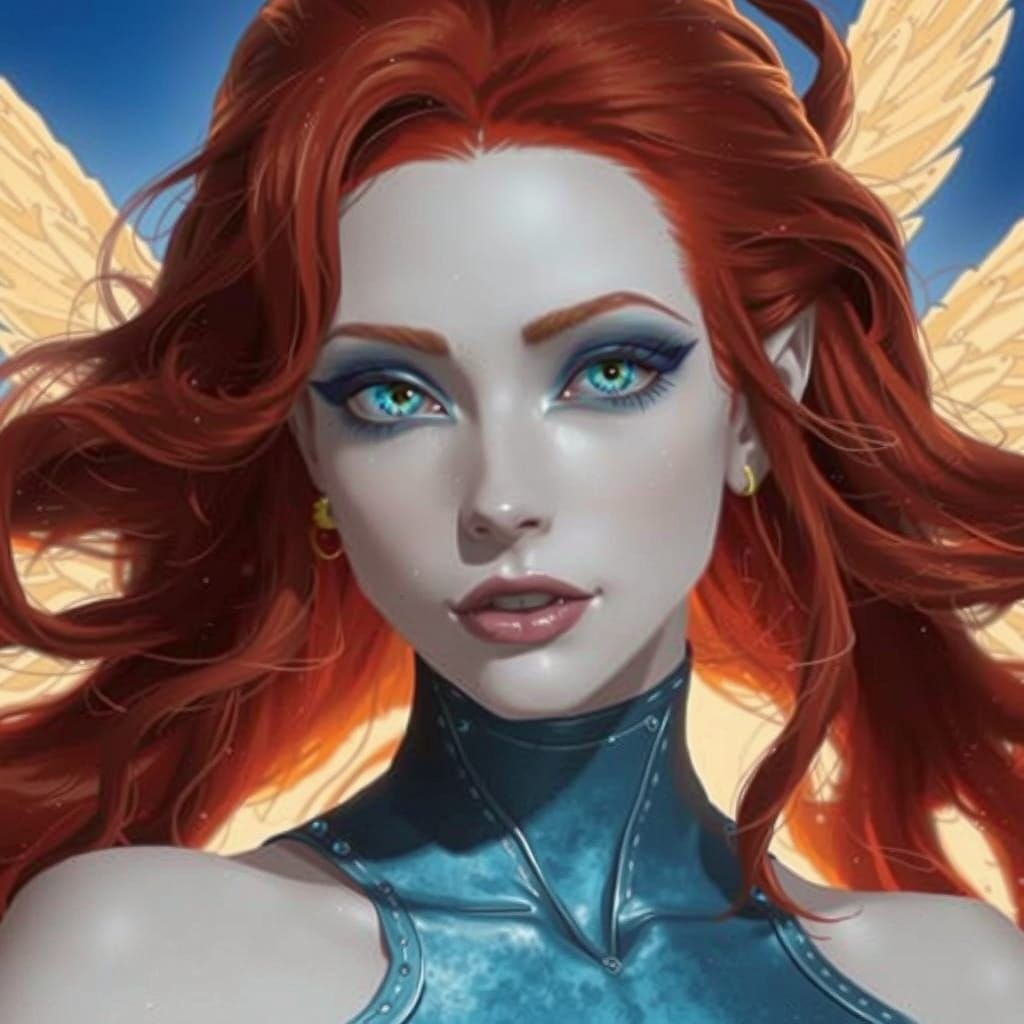 Ethereal Vampire Goddess in Steampunk Splendor