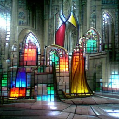 Cathedral Stained Glass Window Art