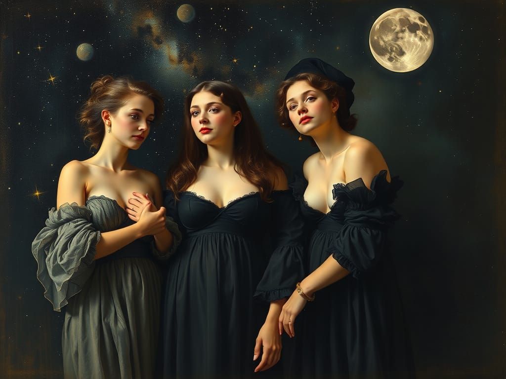 Noire Renoir painting. 
Madame Belle Bellatrix hot B2 III, e...