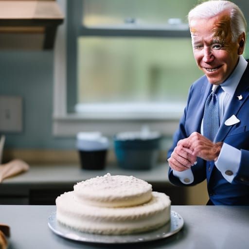 Joe Biden Baking a Cake