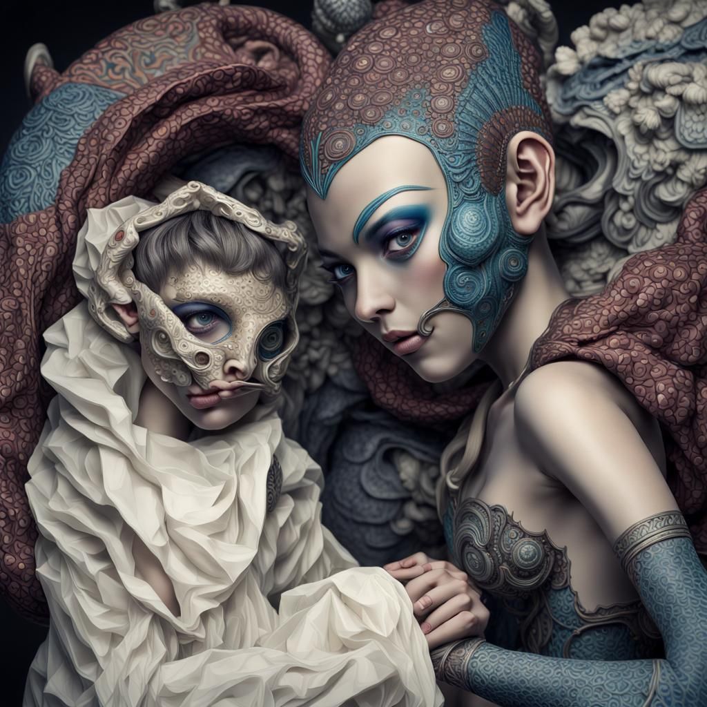 Photorealistic Aliens in Contre-Jour Lighting