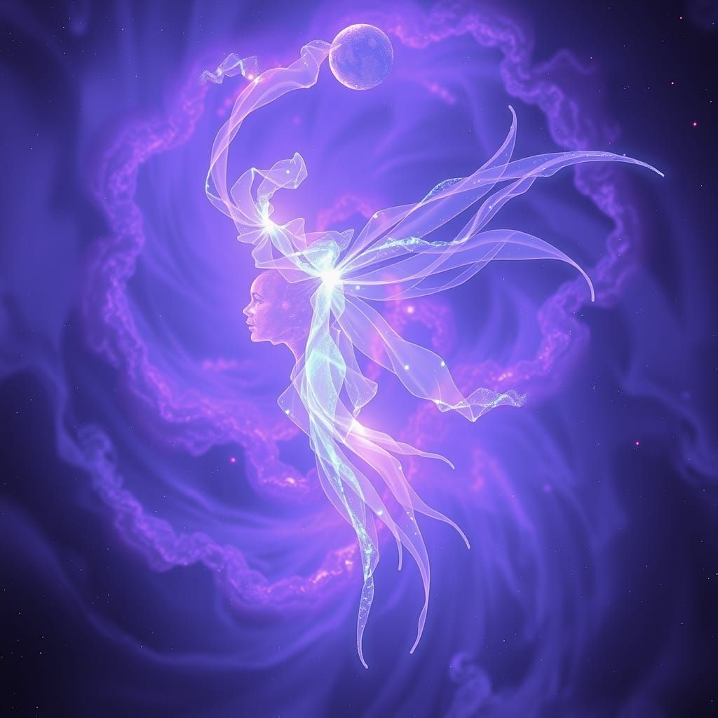 Ethereal Being in Astral Expanse