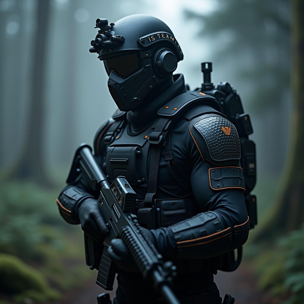 Futuristic US Marine Special Forces Operative