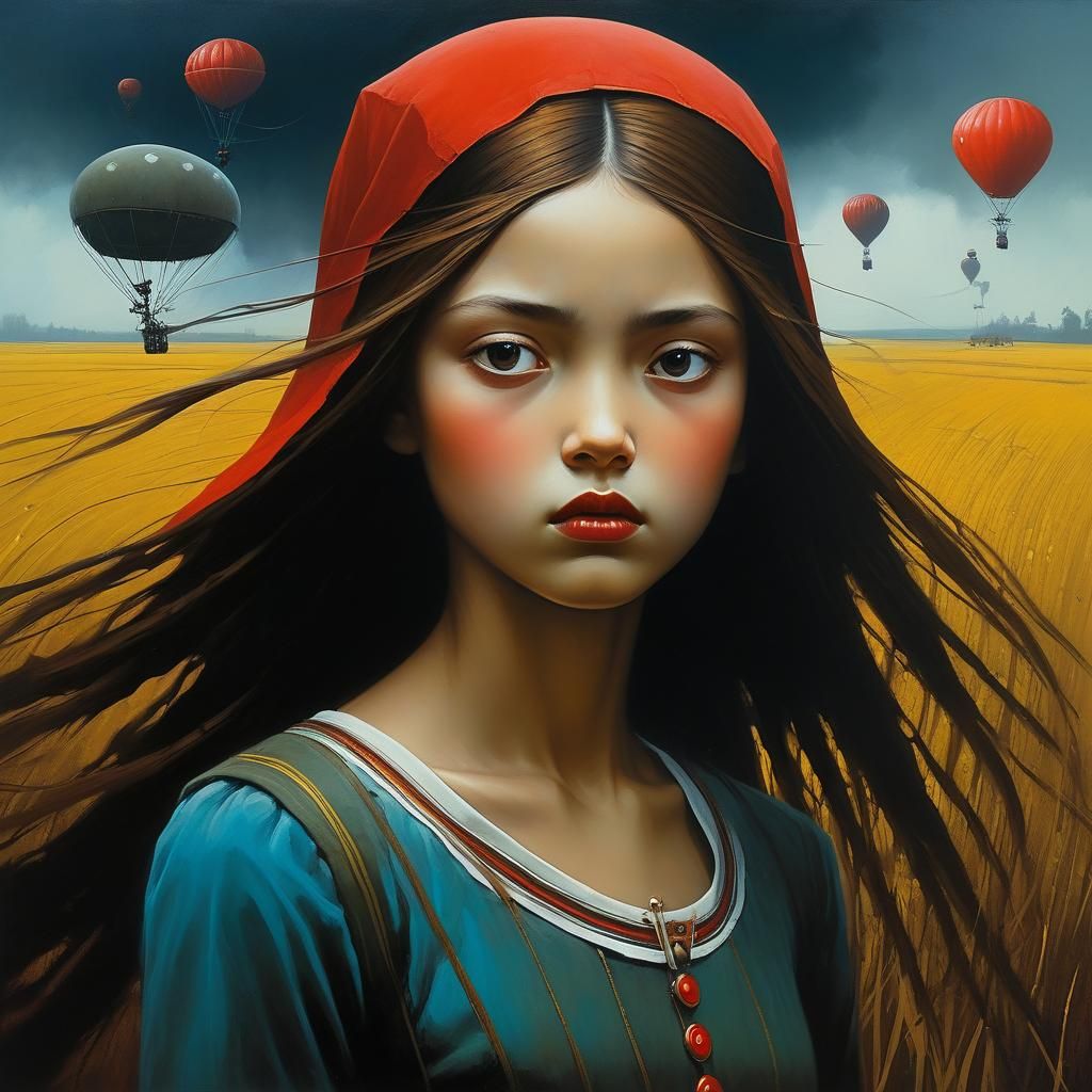 Dreamlike Figures in an Imaginative Illustration